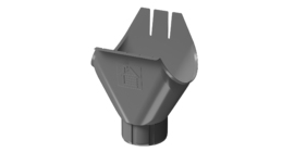 Водосточная воронка желоба Stal Premium, графит