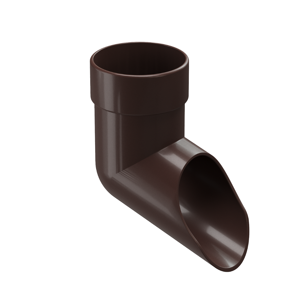 Наконечник для водосточной трубы LUX, шоколад