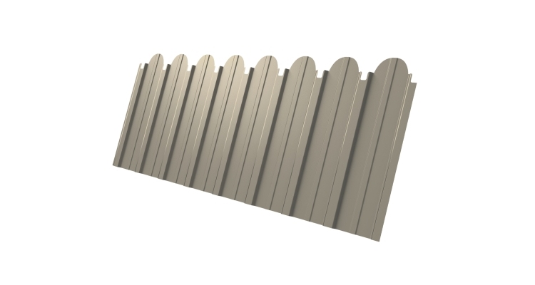 Профнастил С10A фигурный 0,45 PE RAL 1015 светлая слоновая кость